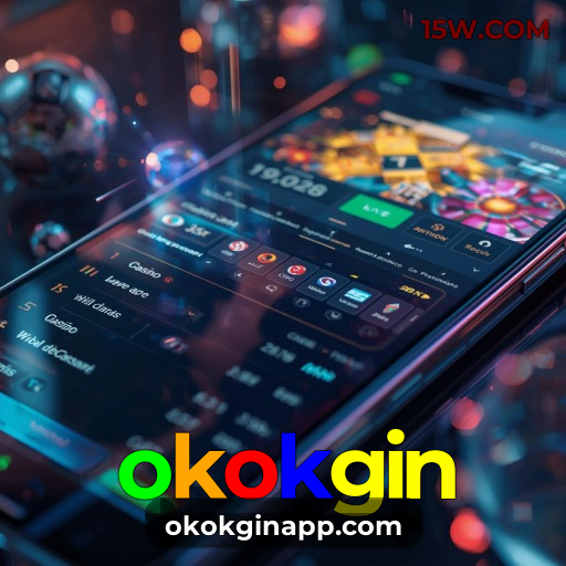 Aplicativo móvel okokgin para iOS e Android